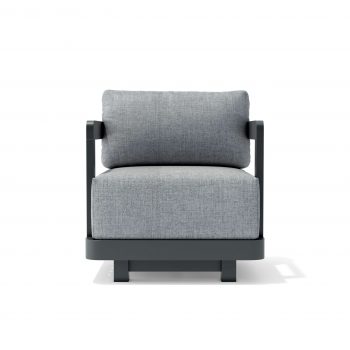 Anderson Teak Granada Deep Seating Aluminum Swivel Armchair