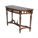 Anderson Teak Neoclassical Demilune Console - Luxurious Dwelling - Your Luxury Home Product Experts