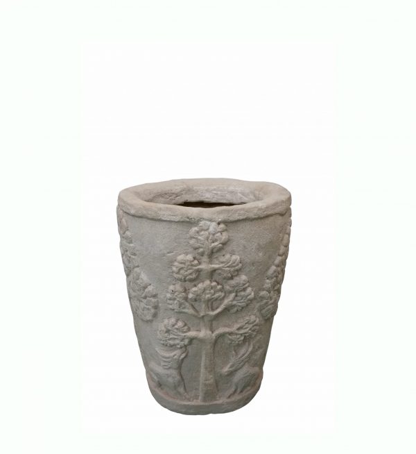 Anderson Teak Amazon Round Planter - Image 1