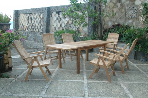 Anderson Teak Bahama Katana 7-Pieces Dining Set - Image 4