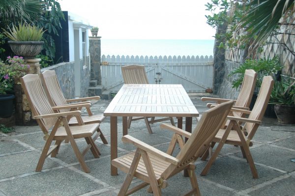 Anderson Teak Bahama Katana 7-Pieces Dining Set - Image 3