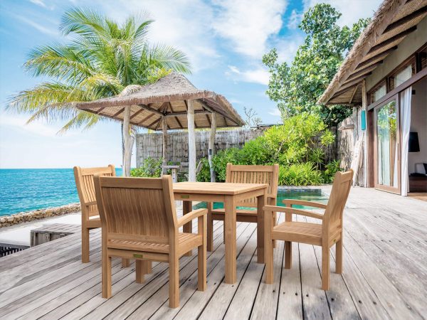 Anderson Teak Bahama Sahara 5-Pieces Bistro Table - Image 1