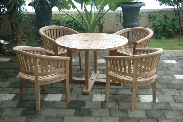 Anderson Teak Tosca 5-Pieces Dining Table Set - Image 1