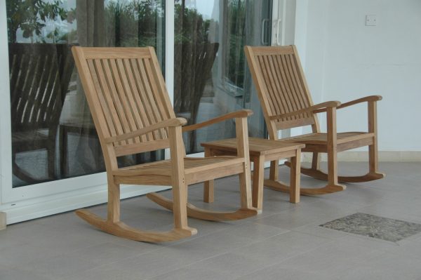 Anderson Teak Del-Amo Bahama 3-Pieces Set with Square Side Table - Image 3
