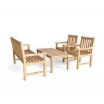 Anderson Teak Classic 3-Seater 4-Pieces Conversation Set - Image 4