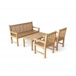 Anderson Teak Classic 3-Seater 4-Pieces Conversation Set - Image 3