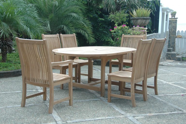 Anderson Teak Bahama Chicago 7-Pieces Dining Chair C - Image 3