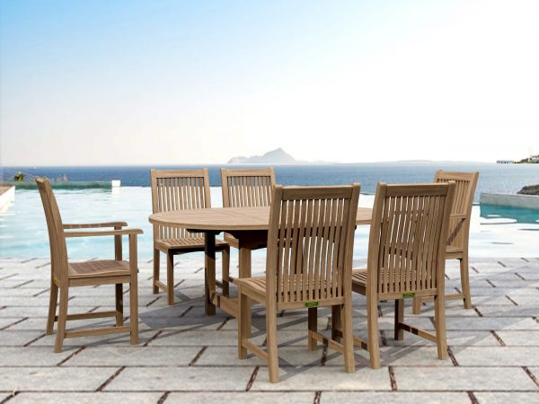 Anderson Teak Bahama Chicago 7-Pieces Dining Chair C - Image 1