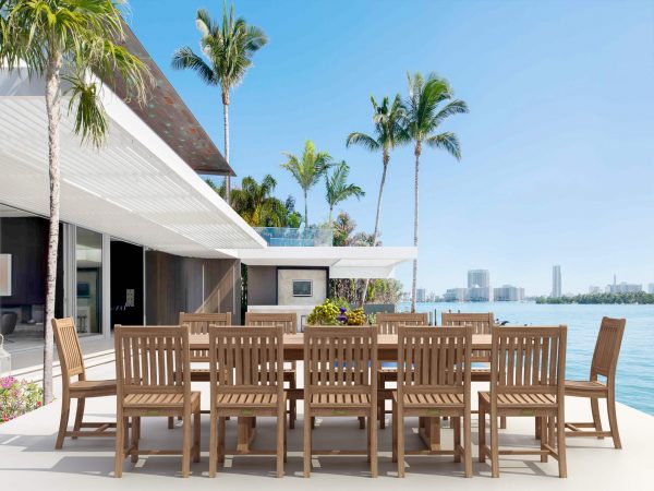 Anderson Teak Sahara Rialto 13-Pieces Rectangular Dining Set - Image 1