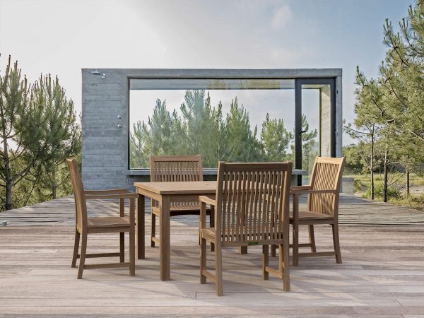 Anderson Teak Windsor Chicago 5-Pieces Dining Table Set - Image 1