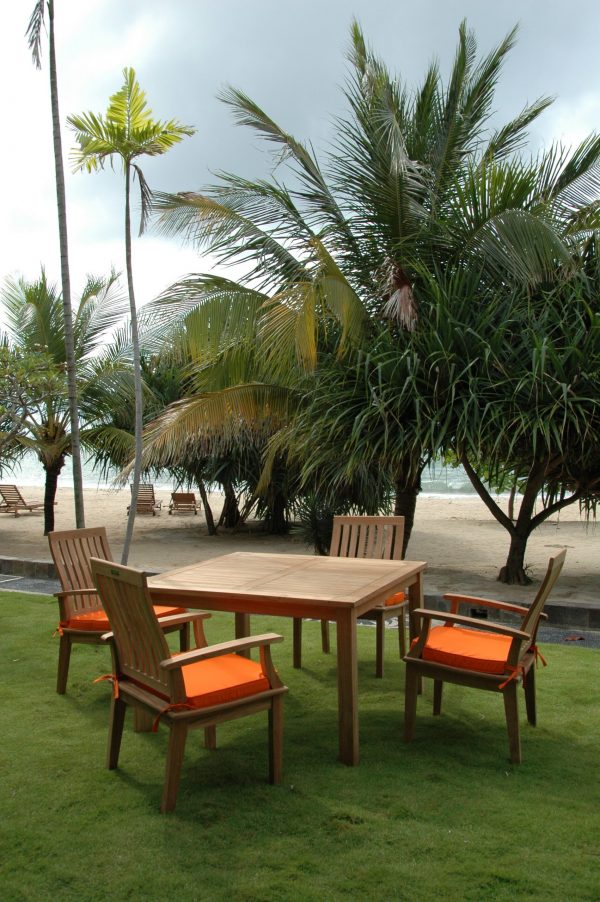 Anderson Teak Windsor Brianna 5-Pieces Dining Table Set - Image 7