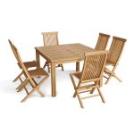 Anderson Teak Windsor Classic Chair 7-Pieces Folding Dining Set - Luxurious Dwelling - Your Luxury Home Product Experts