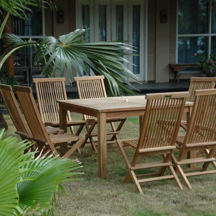 Anderson Teak Windsor Classic Chair 7-Pieces Folding Dining Set - Luxurious Dwelling - Your Luxury Home Product Experts