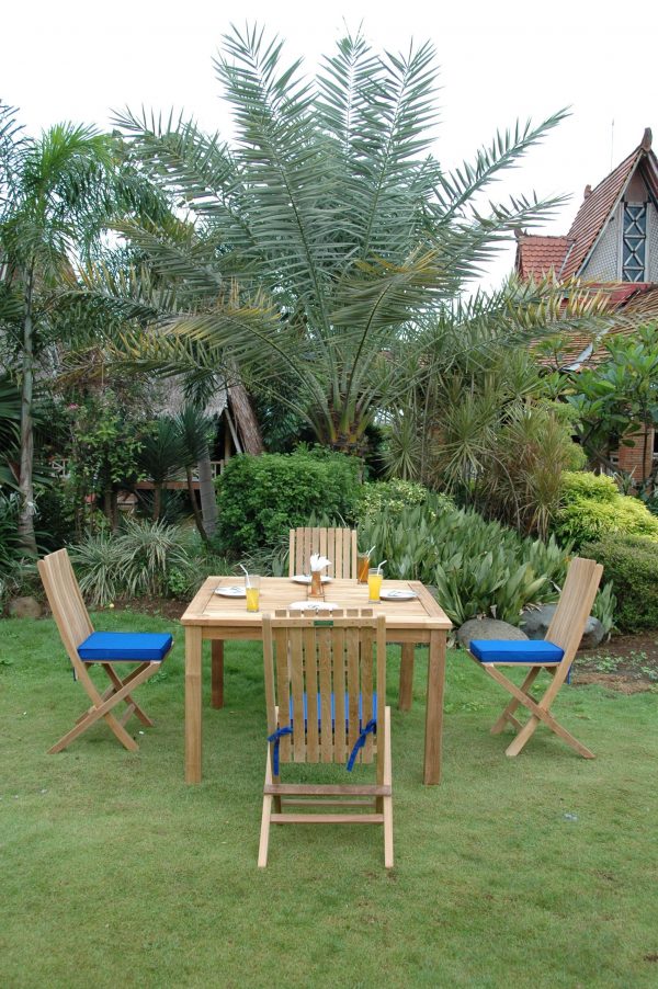 Anderson Teak Windsor Comfort Chair 7-Pieces Folding Dining Set - Image 1