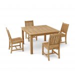 Anderson Teak Windsor Rialto Side Chair 5-Pieces Dining Table Set - Image 2