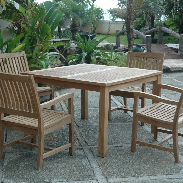 Anderson Teak Classic Bahama 5-Pieces Folding Dining Set - Luxurious Dwelling - Your Luxury Home Product Experts