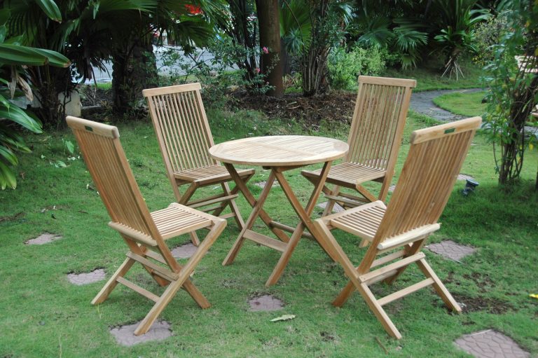 Anderson Teak Windsor Classic 5-pieces bistro set - Image 3