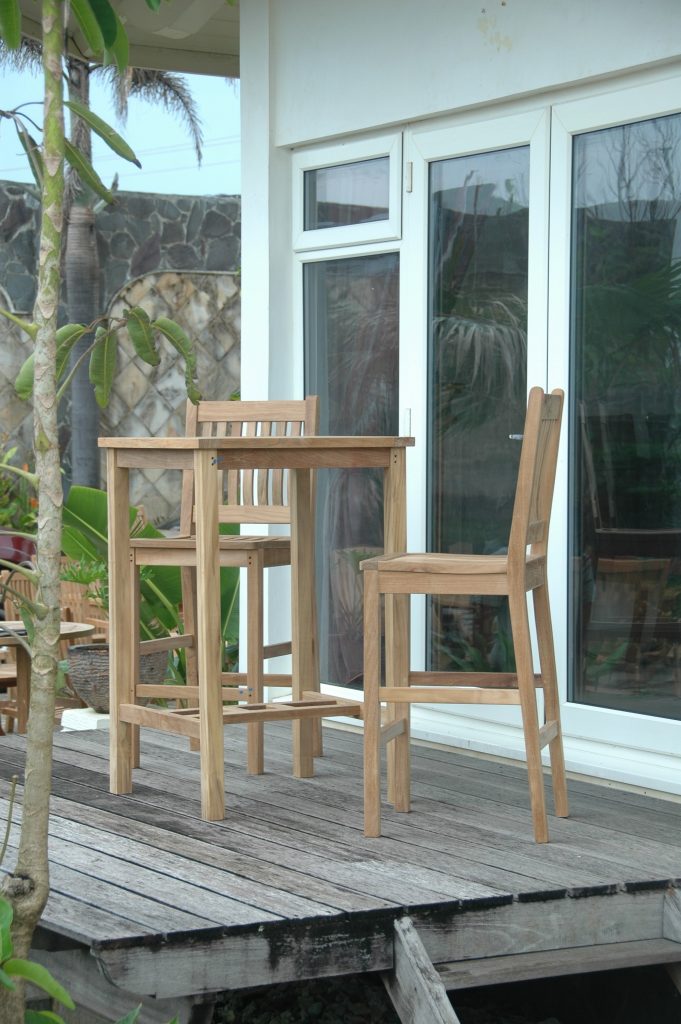 Anderson Teak Bahama Avalon 3-Pieces Square Bar Set - Image 5
