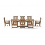 Anderson Teak Bahama Wilshire Armchair 9-Pieces Extension Dining Set - Image 2