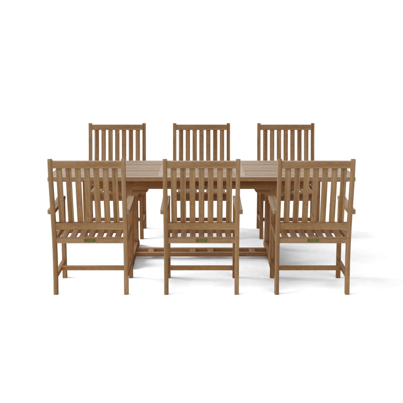 Anderson Teak Bahama Wilshire Armchair 7-Pieces Extension Dining Set - Luxurious Dwelling - Your Luxury Home Product Experts