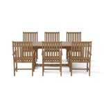 Anderson Teak Bahama Wilshire Armchair 7-Pieces Extension Dining Set - Luxurious Dwelling - Your Luxury Home Product Experts