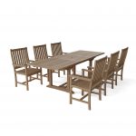 Anderson Teak Bahama Wilshire Armchair 7-Pieces Extension Dining Set - Image 2