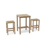 Anderson Teak Bahama Montego 3-Pieces Square Bar Set - Luxurious Dwelling - Your Luxury Home Product Experts