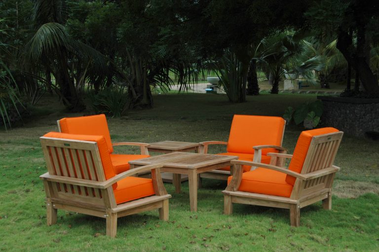 Anderson Teak Brianna Bahama 6-Pieces Deep Seating Armchair Set - Image 2