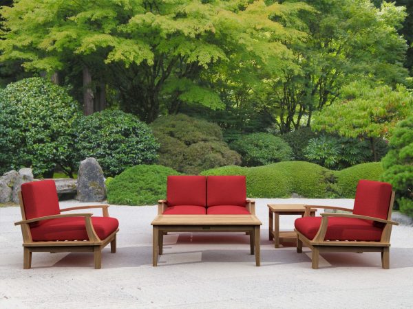 Anderson Teak Brianna Bahama 5-Pieces Deep Seating Loveseat Set - Image 1