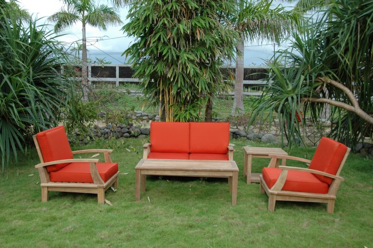 Anderson Teak Brianna Bahama 5-Pieces Deep Seating Loveseat Set - Image 2