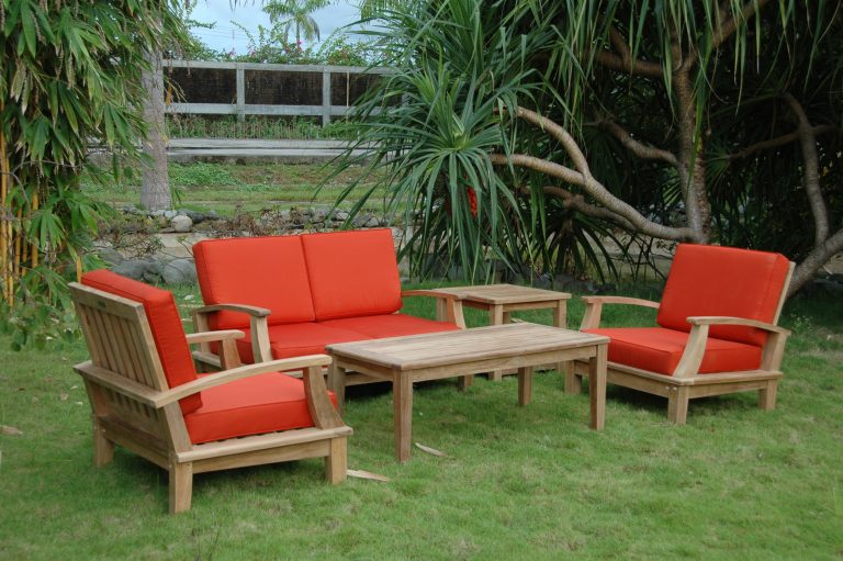 Anderson Teak Brianna Bahama 5-Pieces Deep Seating Loveseat Set - Image 3