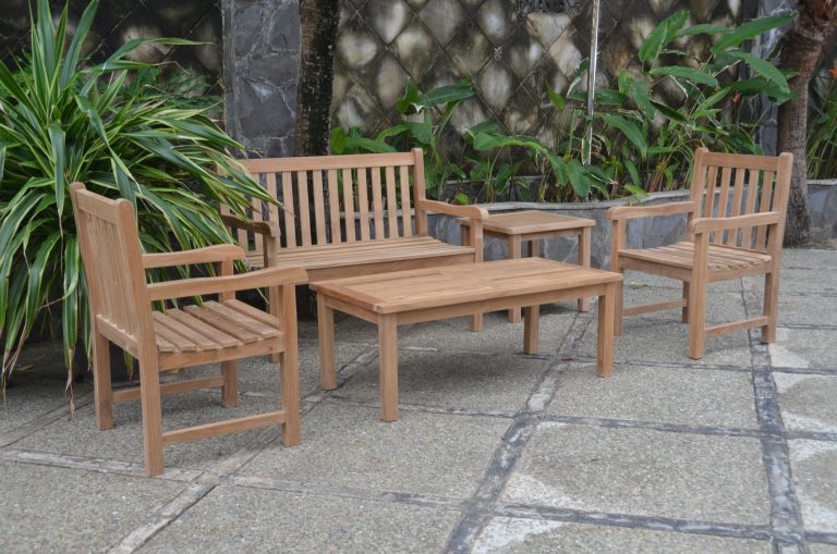 Anderson Teak Classic 2-Seater 5-Pieces Conversation Set - Image 3