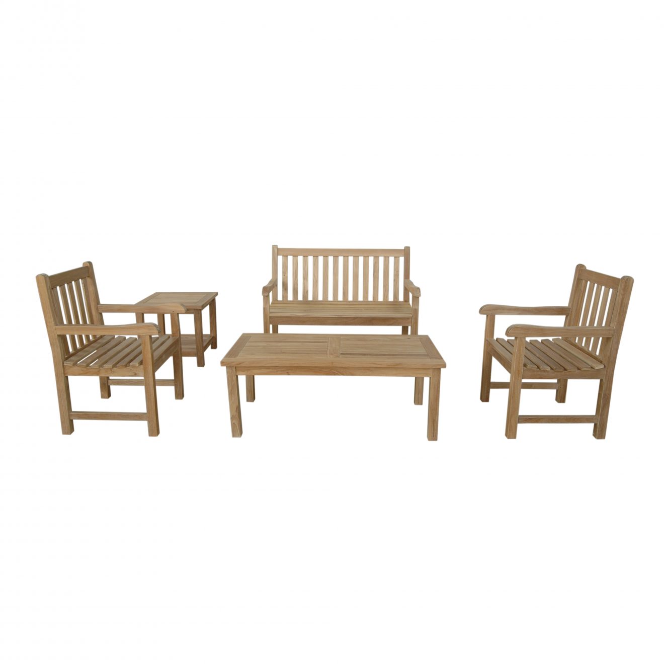 Anderson Teak Classic 2-Seater 5-Pieces Conversation Set - Luxurious Dwelling - Your Luxury Home Product Experts