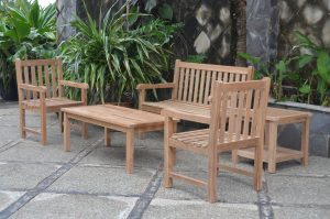 Anderson Teak Classic 2-Seater 5-Pieces Conversation Set - Luxurious Dwelling - Your Luxury Home Product Experts