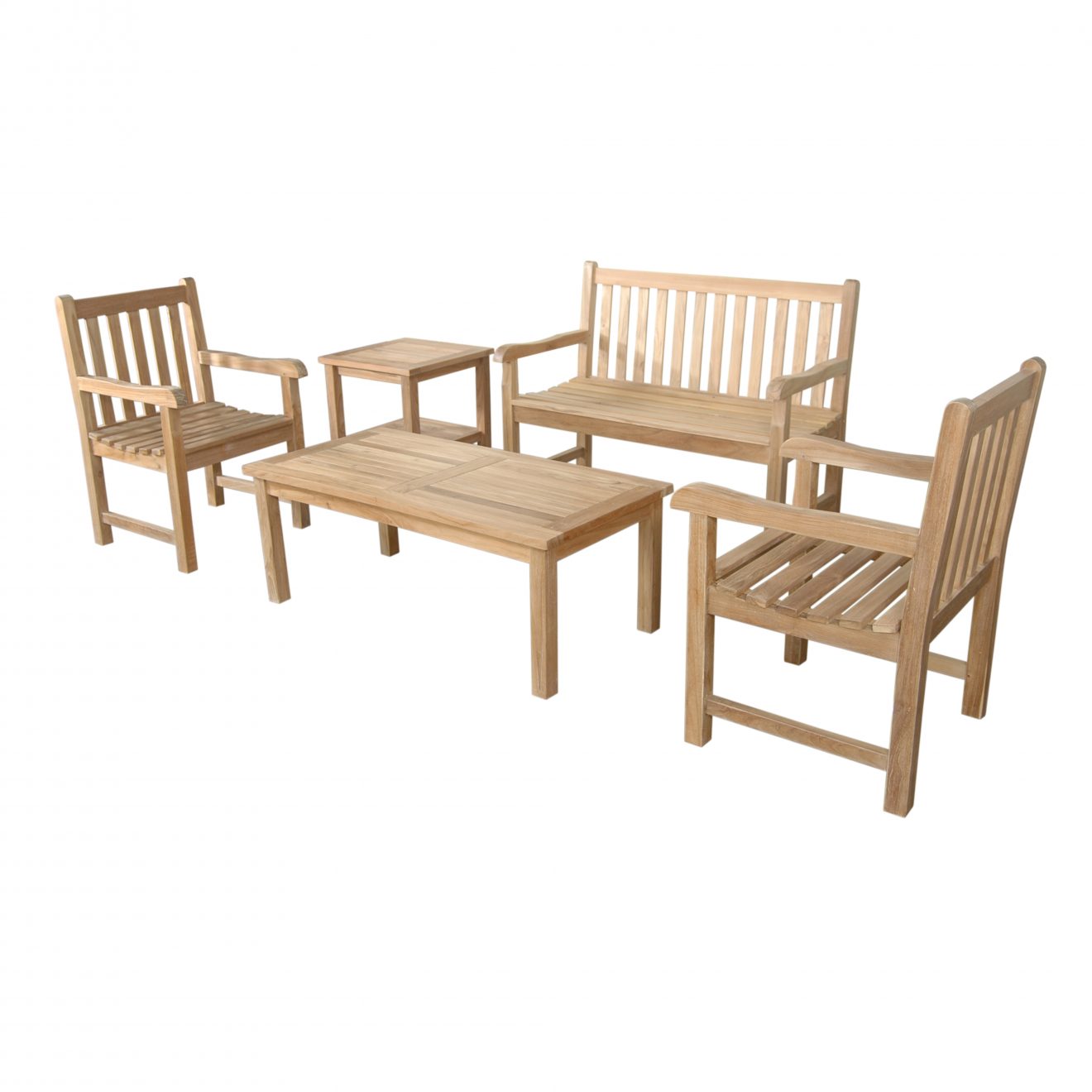 Anderson Teak Classic 2-Seater 5-Pieces Conversation Set - Luxurious Dwelling - Your Luxury Home Product Experts