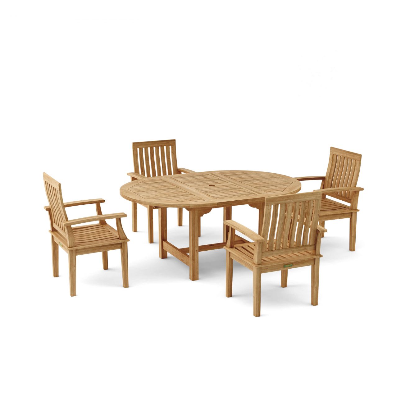 Anderson Teak Bahama Brianna 5-Pieces Extension Dining Set - Luxurious Dwelling - Your Luxury Home Product Experts