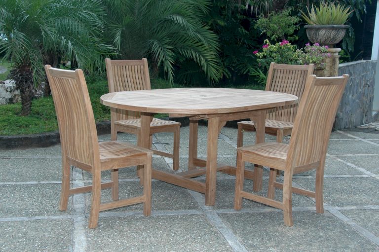 Anderson Teak Bahama Chicago 5-Pieces Dining Set - Image 3