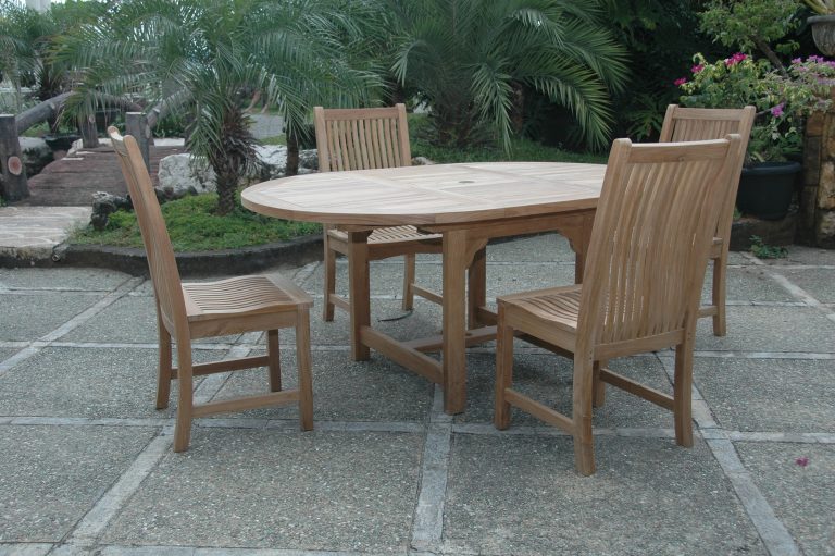 Anderson Teak Bahama Chicago 5-Pieces Dining Set - Image 2