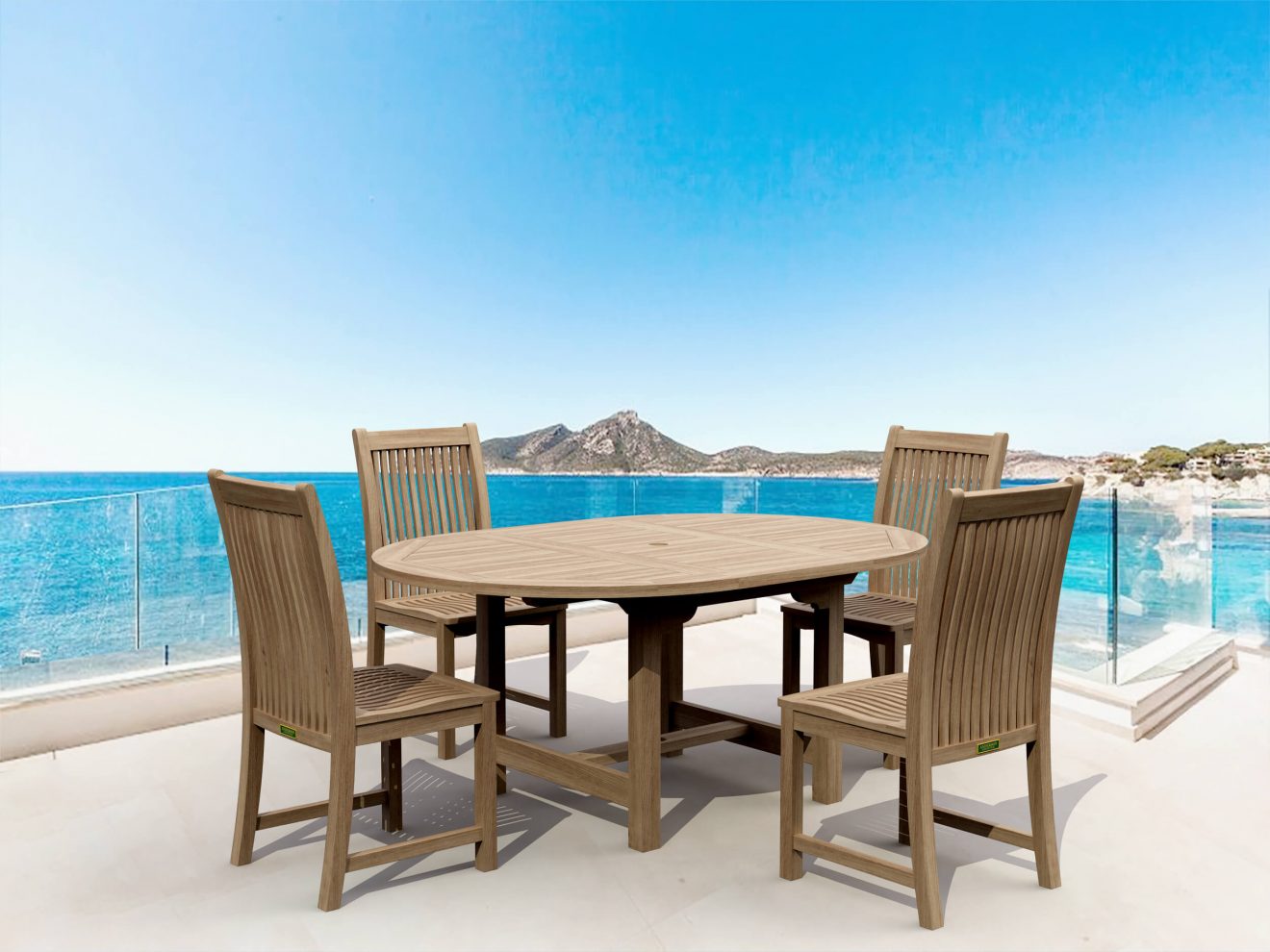 Anderson Teak Bahama Chicago 5-Pieces Dining Set - Luxurious Dwelling - Your Luxury Home Product Experts