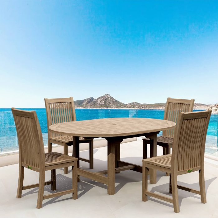 Anderson Teak Bahama Brianna 5-Pieces Extension Dining Set - Luxurious Dwelling - Your Luxury Home Product Experts