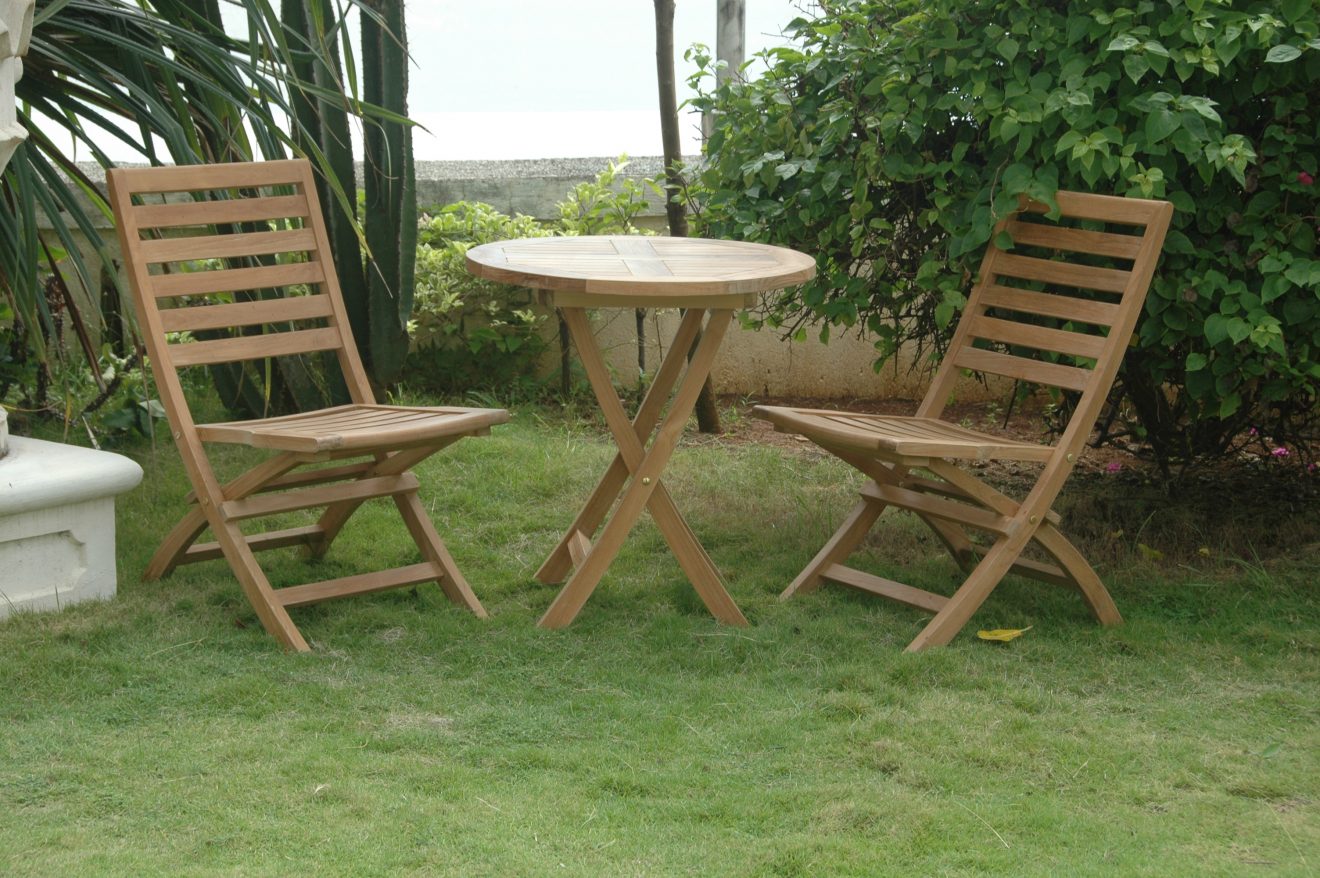 Anderson Teak Bahama Andrew 3-Pieces Bistro Set - Luxurious Dwelling - Your Luxury Home Product Experts