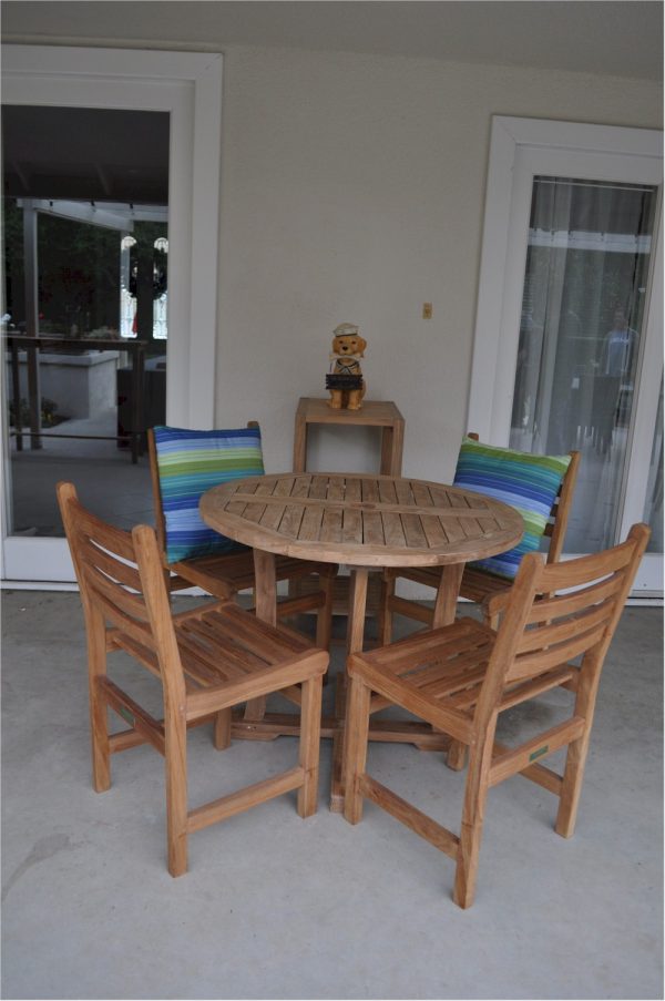 Anderson Teak Descanso Windham 5-Pieces Dining Set - Image 4