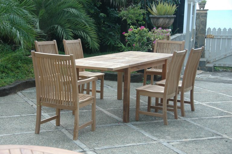 Anderson Teak Bahama Chicago 7-Pieces Dining Set Chair B - Image 8