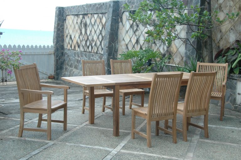 Anderson Teak Bahama Chicago 7-Pieces Dining Set Chair B - Image 4