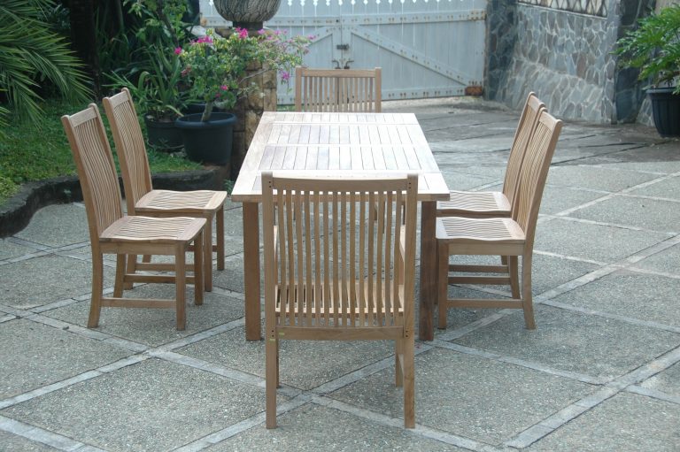 Anderson Teak Bahama Chicago 7-Pieces Dining Set Chair B - Image 7