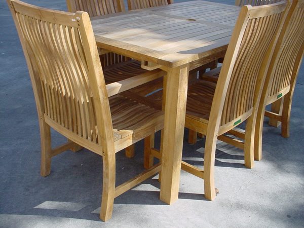 Anderson Teak Bahama Chicago 7-Pieces Dining Set Chair B - Image 6