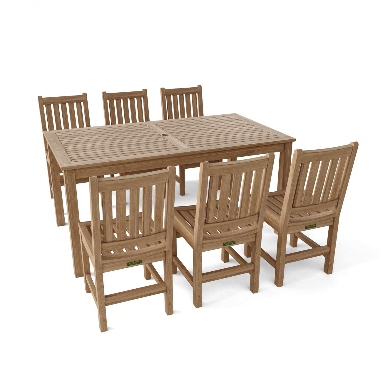 Anderson Teak 7-Pieces Sonoma Rectangular Dining Set - Luxurious Dwelling - Your Luxury Home Product Experts