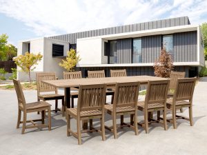 Anderson Teak Bahama Rialto 11-Pieces Rectangular Dining Set - Luxurious Dwelling - Your Luxury Home Product Experts