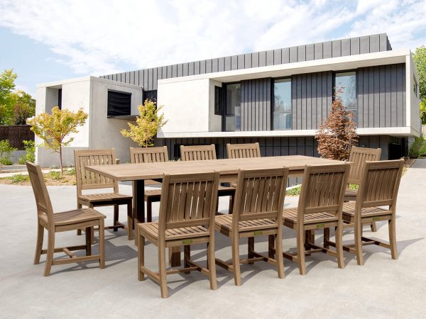 Anderson Teak Bahama Rialto 11-Pieces Rectangular Dining Set - Image 1
