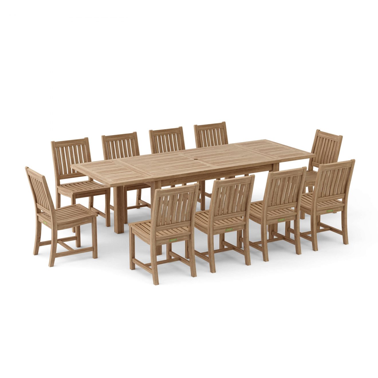 Anderson Teak Bahama Rialto 11-Pieces Rectangular Dining Set - Luxurious Dwelling - Your Luxury Home Product Experts